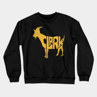 clark goat distressed Crewneck Sweatshirt